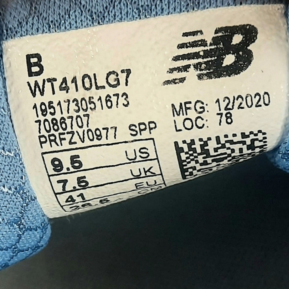 New Balance Women's 410 V7 Trail Running Shoes Size 9.5 WT410LG7 Blue Gray - Picture 10 of 12